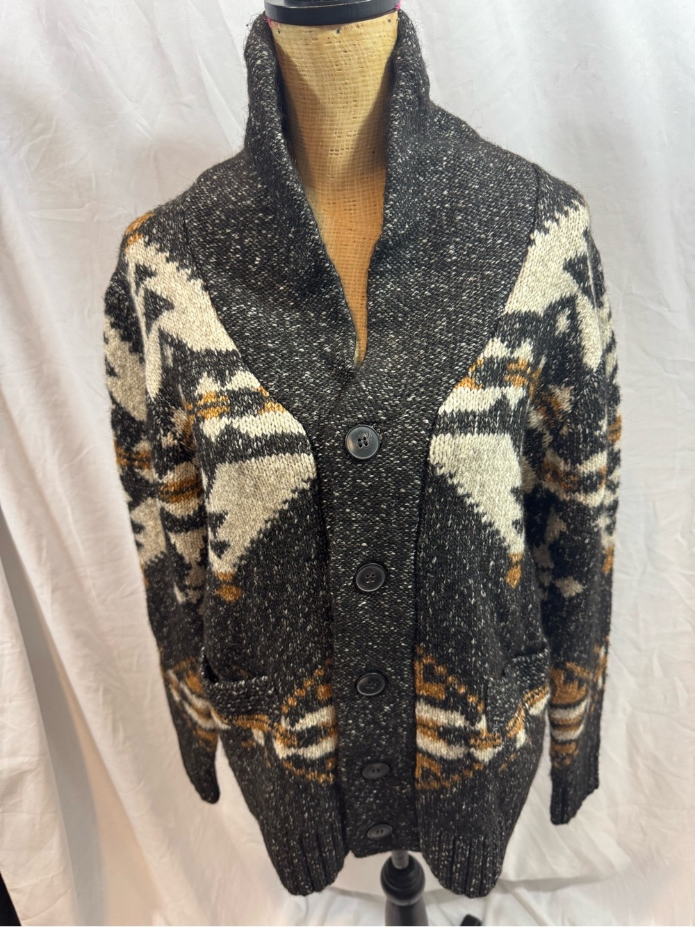 Schott Bros women Multicolor Knit Sweater cardigan - Small